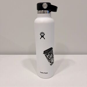 24 oz Hydro flask - White